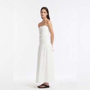 Sir The Label Ivory Xanthe Strapless Dress